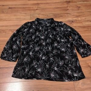 [XS] GAP Floral ¾ Sleeve Blouse